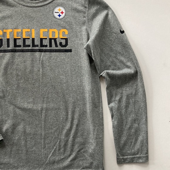 Boys Nike Pittsburg Steelers Long Sleeve Tee - Picture 3 of 6
